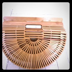 Woman’s bamboo handbag